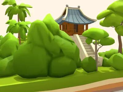Polygon World - Vietnam Free low-poly 3D model