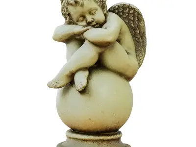 Sculpture Angel Boy 3D model