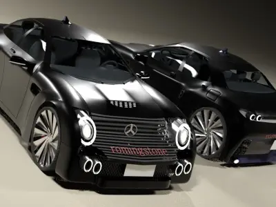 roming stone mercedes proposal model 3D model