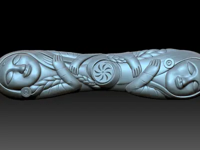 The handle 3D print model