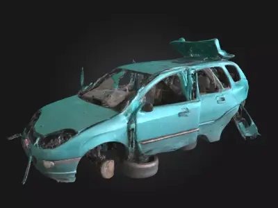 Abandoned Dreamcar  A Forgotten Vision of the Future 3D model