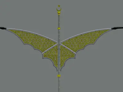 Decorative Lighting Pole Type-1 3D model