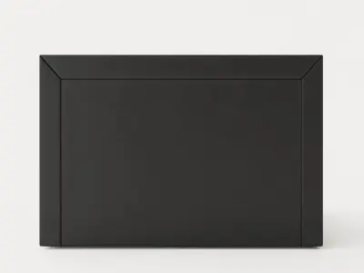 Siena Bed Package 160x200 With Storage White Black Low-poly 3D model