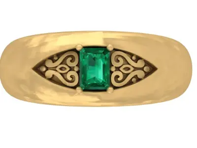 EMRELD CUTT RING 3D print model buy
