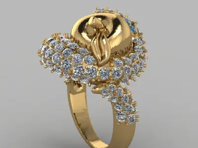 the apple of discord ring 3D print model
