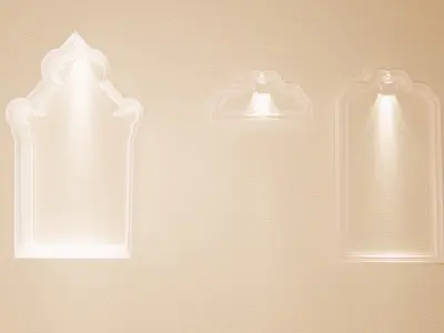 Wall panel molding 3 pieces LS design  3D model