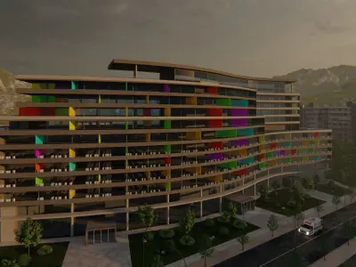HOSPITAL 3D MODEL 3D model