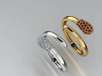 matches ring 3D print model