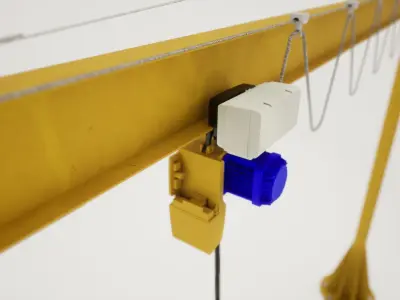 Pillar jib crane - Guindaste de Coluna 3D model