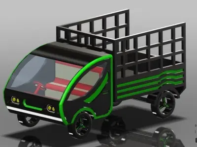 Cruzer L cargo truck Free 3D model