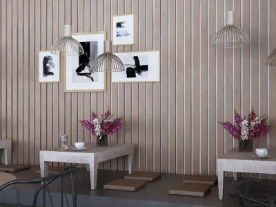 the cafe 3D model