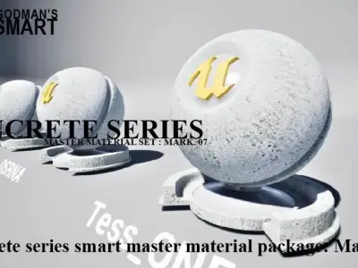 Material Smart Concrete Series Smart Master Materials Mark 07 3D model