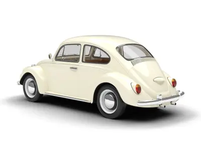 Volkswagen Beetle Type 1 1200 1965 3d model 3D model