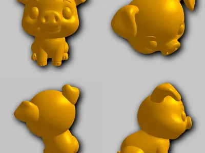 Pig - Kawaii Animals Collection 3D print model