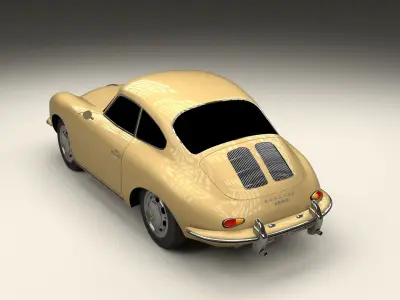 Porsche 356 Coupe 3D model