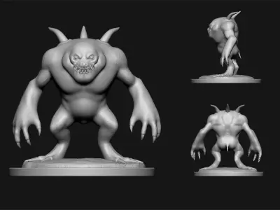 nuktu undead creature Free 3D print model