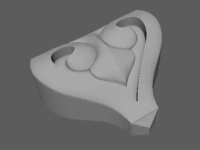 Central decor ornament for furniture Free 3D model 31