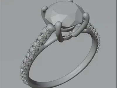 diamond ring Free 3D model shop