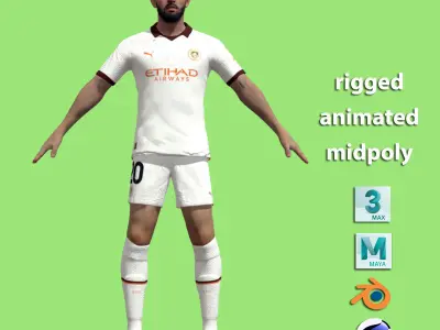 T-Pose Bernardo Silva Manchester City 23-24 3D model