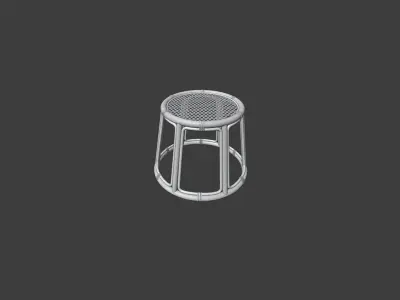 coffee table Bamboo mesh 3D model