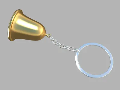 bell key chain collection 3D model