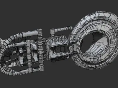 space equipment node 00251 3D model
