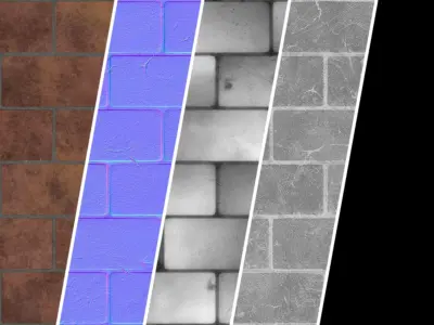 Stone Wall Materials 65- Decorative Stone Sbsar Pbr 4k Seamless Texture