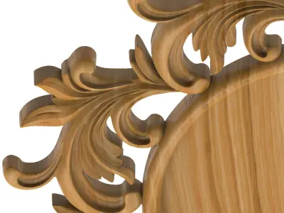 Carved picture frame STL 3D model order