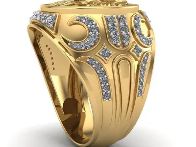 Lion Man Ring - 230722 3D print model