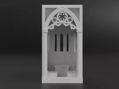 Cathedral Book Nook 3D print model