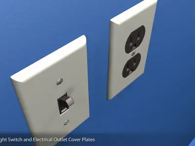 Matching Light Switch and Electrical Outlet Cover Plates 3D print model