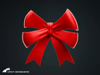 Ribbon Bow 3D model