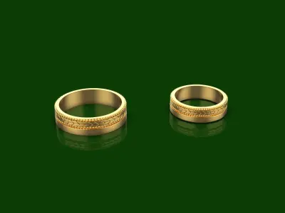 Wedding Rings 3D print model