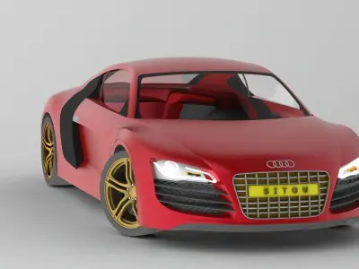 AUDI R8 3D Model 3D model