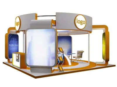 Booth Exhibition Stand a40 or 3D model