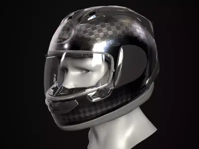 Arai RX 7V RC Helmet Low-poly 3D model