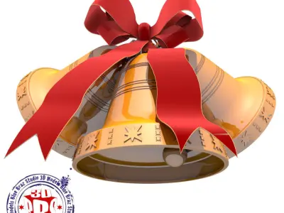 Xmas bells 3D model