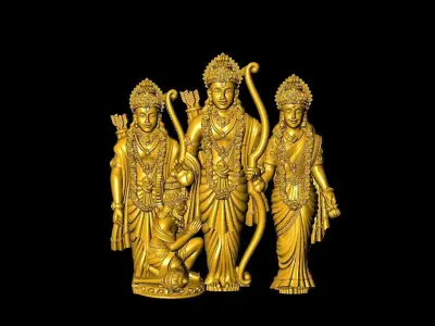Ram lakshman sita hanuman  3D print model