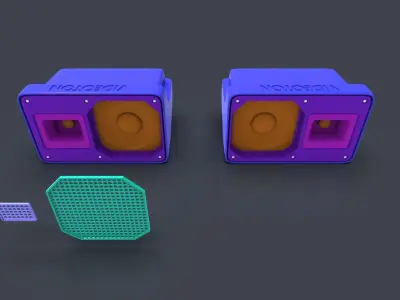 Car sound box 3D print model