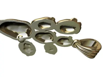  Cactus Necklace Charm Pendant Hollow Jewelry 3D print model