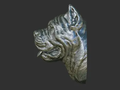Canne Corso bust version 1 3D print model