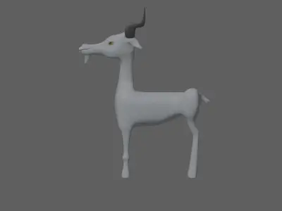 Goat toon 3D model