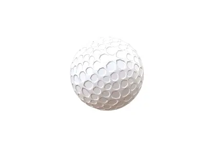 Golf Ball v1 001 Free low-poly 3D model