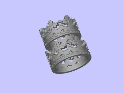  CROWN RING 3D model