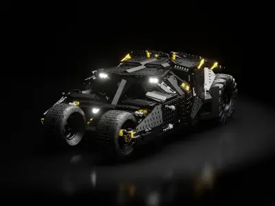 LEGO Batmobile Tumbler 3D model 3D model