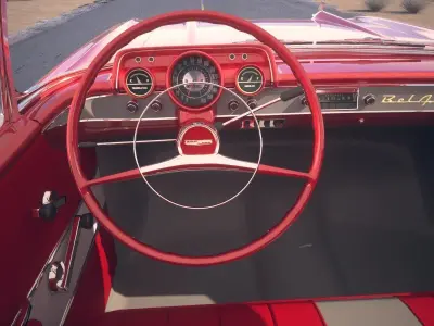 Chevrolet Bel Air Hardtop Coupe 1957 3D model