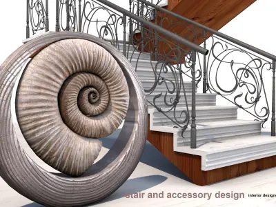 stairs 3dmodel stair and accessory design 3D model