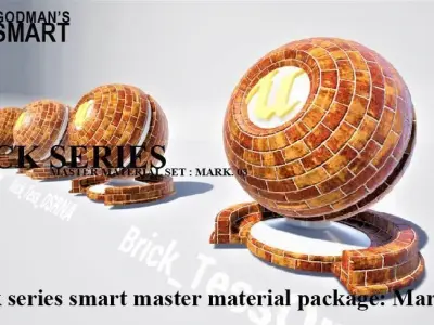 Material Smart Brick Series Smart Master Materials Mark 03 3D model