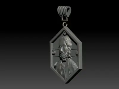 JESUS PENDANT 3D print model