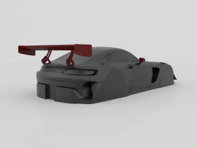 Mercedes AMG GT3 Racing  Vacuum Molding Ready to Print STL Files 3D print model